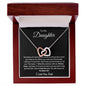 To My Daughter l Interlocking Hearts Necklace
