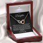 To My Daughter l Interlocking Hearts Necklace