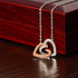 Granddaughter/Grandpa l Interlocking Hearts Necklace