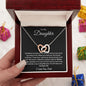 To My Daughter l Interlocking Hearts Necklace