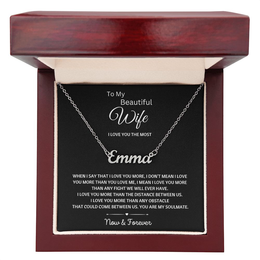 Custom/Personalized Name Necklace for Wife