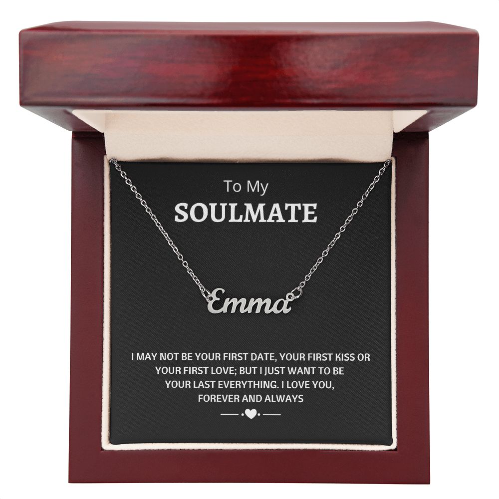 To My Soulmate l Personalized Name Necklace