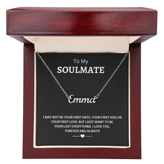 To My Soulmate l Personalized Name Necklace
