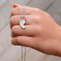 Mother's day I Daughter I Custom/Engraved Baby Feet Necklace with Birthstone