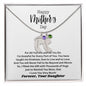 Mother's day I Daughter I Custom/Engraved Baby Feet Necklace with Birthstone