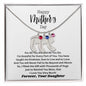 Mother's day I Daughter I Custom/Engraved Baby Feet Necklace with Birthstone
