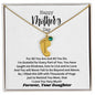 Mother's day I Daughter I Custom/Engraved Baby Feet Necklace with Birthstone