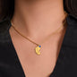 Mother's Day I Son I Custom/Engrave Baby Feet Necklace with Birthstone