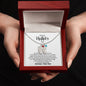 Mother's Day I Son I Custom/Engrave Baby Feet Necklace with Birthstone
