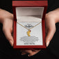 Mother's Day I Son I Custom/Engrave Baby Feet Necklace with Birthstone