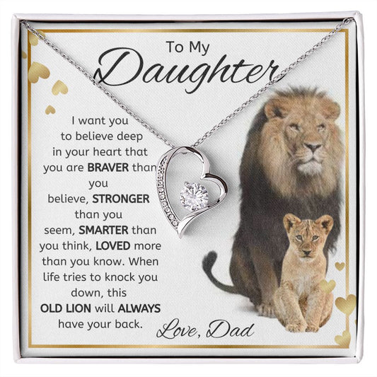 Daughter from Dad l Forever Love Necklace