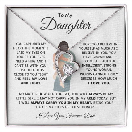 Daughter from Dad l Forever Love Necklace