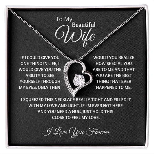 To my Wife - Feel My Love l Forever Love Necklace