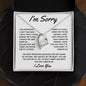 I'm Sorry - (White) l Forever Love Necklace