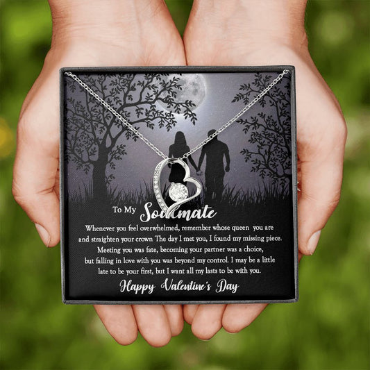 My Soulmate - VDay - My Queen l Forever Love Necklace