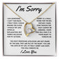 I'm Sorry - (White) l Forever Love Necklace
