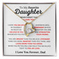 To My Daughter - I Love You l Forever Love Necklace