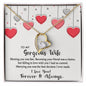 To My Gorgeous Wife l Forever Love Necklace