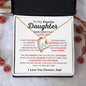 To My Daughter - I Love You l Forever Love Necklace