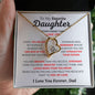 To My Daughter - I Love You l Forever Love Necklace