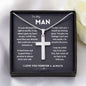 TO MY MAN - LAST/NB l CROSS NECKLACE