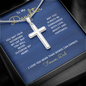 Daughter from Dad l Stainless Cross Necklace