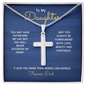 Daughter from Dad l Stainless Cross Necklace