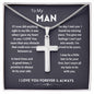 TO MY MAN - LAST/NB l CROSS NECKLACE