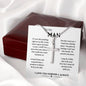 TO MY MAN - LAST/WH l CROSS NECKLACE