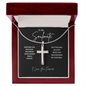To My Soulmate l Stainless Cross Necklace