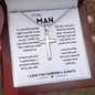 TO MY MAN - LAST/WH l CROSS NECKLACE