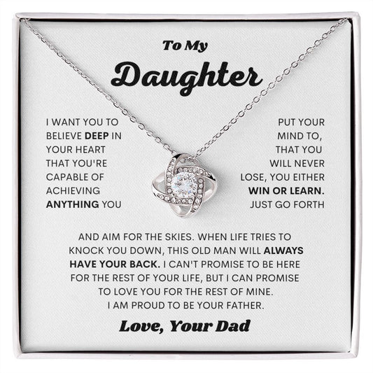 Daughter - Skies l Love Knot Necklace