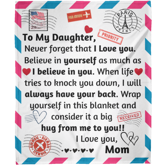 Daughter from Mom/Forget - Fleece Blanket 50x60