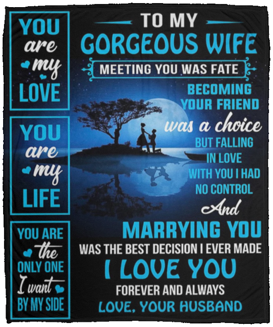 WIFE - Cozy Plush Fleece Blanket - 50x60