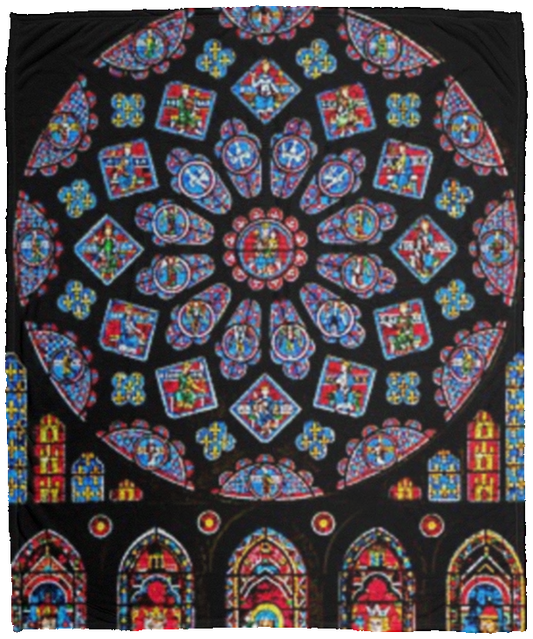 Stained Glass VPM Cozy Plush Fleece Blanket - 50x60