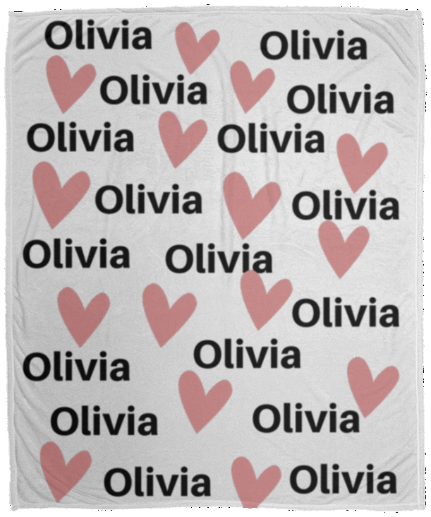 Olivia - Plush Cozy Blanket (2) olivia - Cozy Plush Blanket - 50x60