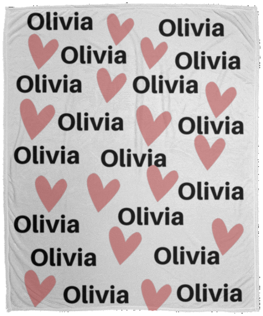 Olivia - Plush Cozy Blanket (2) olivia - Cozy Plush Blanket - 50x60