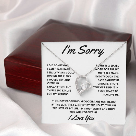 I'm Sorry - (White) l Forever Love Necklace