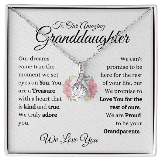 To Our Granddaughter l Alluring Beauty Necklace