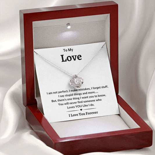 To My Love l Love Knot Necklace
