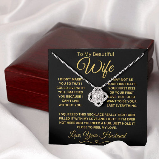 Wife - First Date l Love Knot Necklace