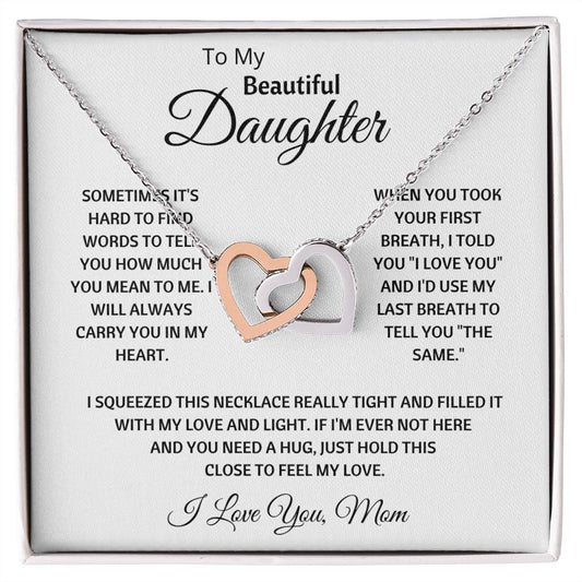 Daughter - Last Breath l Interlocking Hearts Necklace