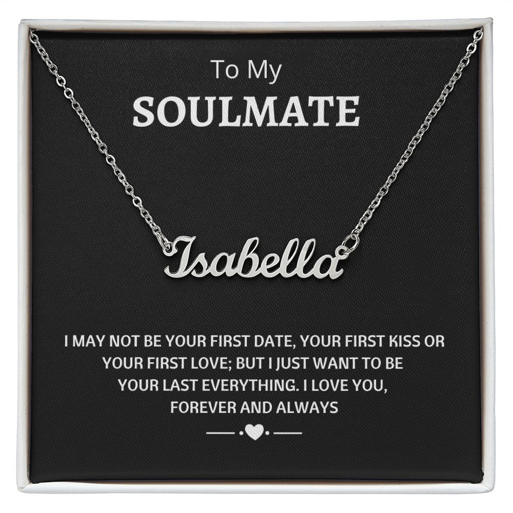 To My Soulmate l Personalized Name Necklace