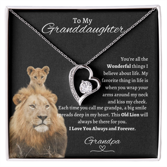 Granddaughter from Grandpa l Forever Love Necklace