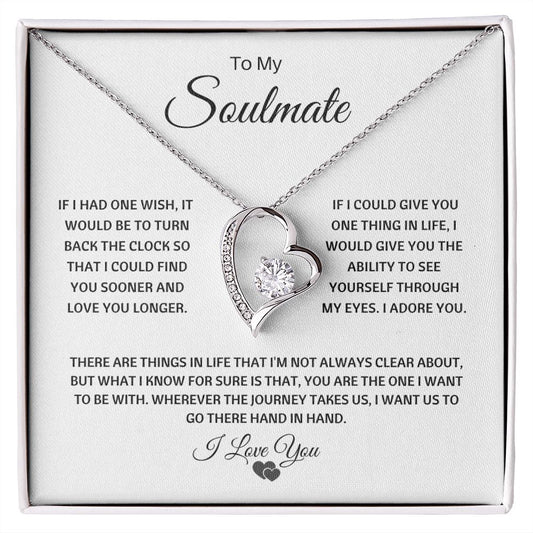 To My Soulmate l Forever Love Necklace
