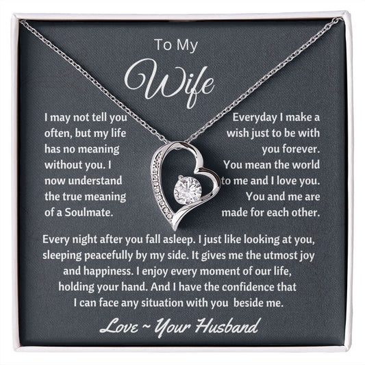 To My Wife - Everyday l Forever Love Necklace